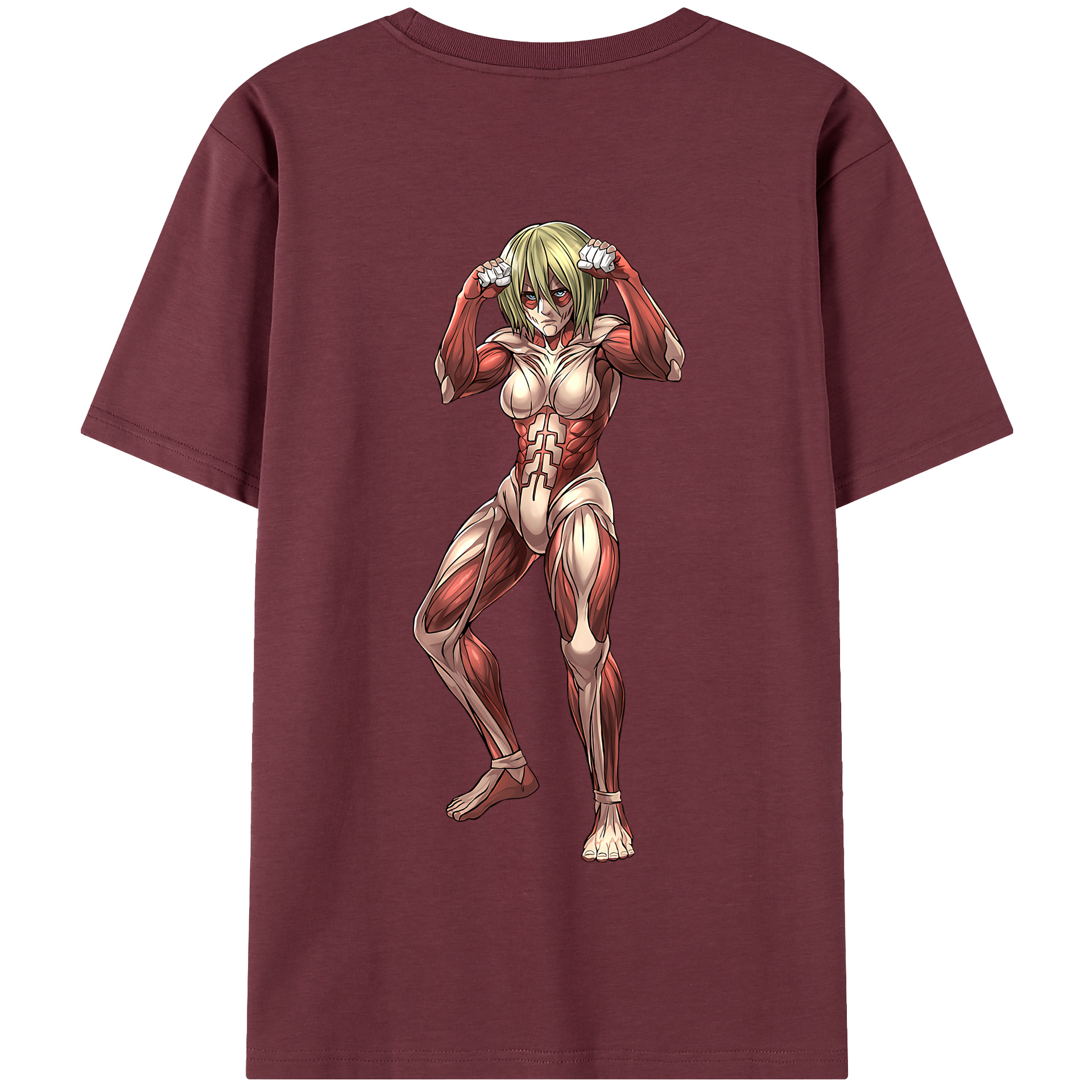 （画像用） 進撃の巨人 Attack on Titan 綿100％半袖Tシャツ（背面プリント）